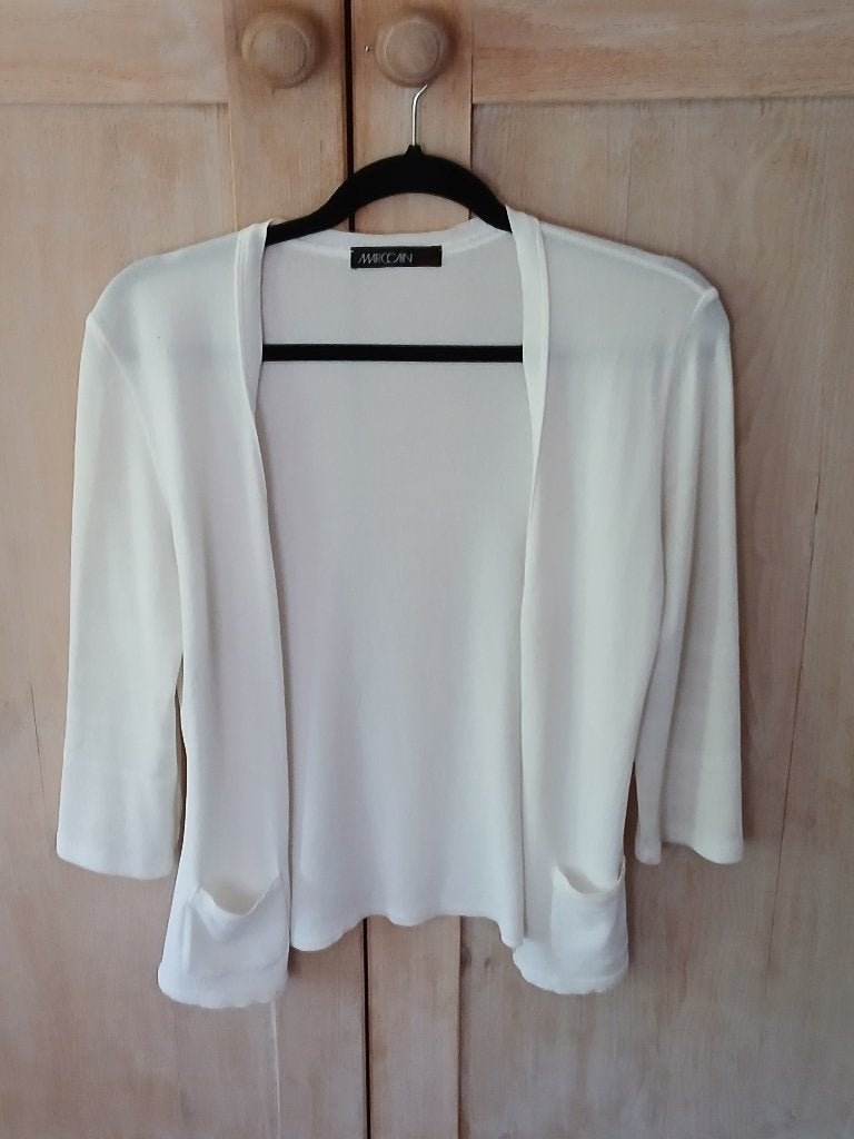 Marccain vest wit N2, Kleding | Dames, Ophalen of Verzenden, Zo goed als nieuw, Maat 36 (S), Wit