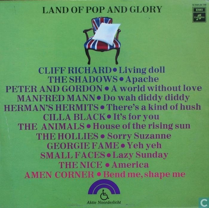 LP Land of pop and glory (oude grote Britse hits)(1972)., LP, Gebruikt, Pop, Ophalen of Verzenden
