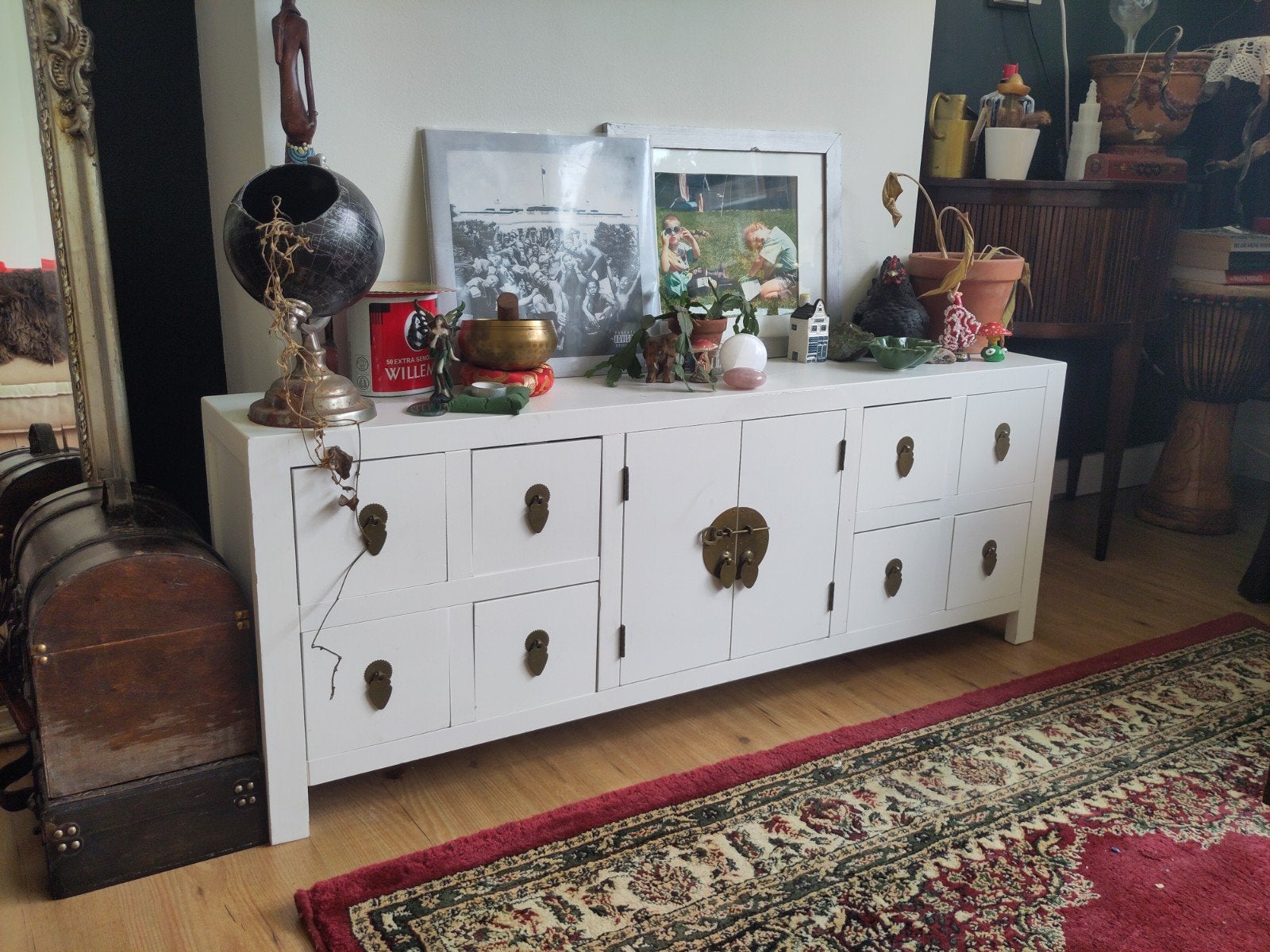 TV meubel / laag kastje, Ophalen, 25 tot 50 cm, 100 tot 150 cm