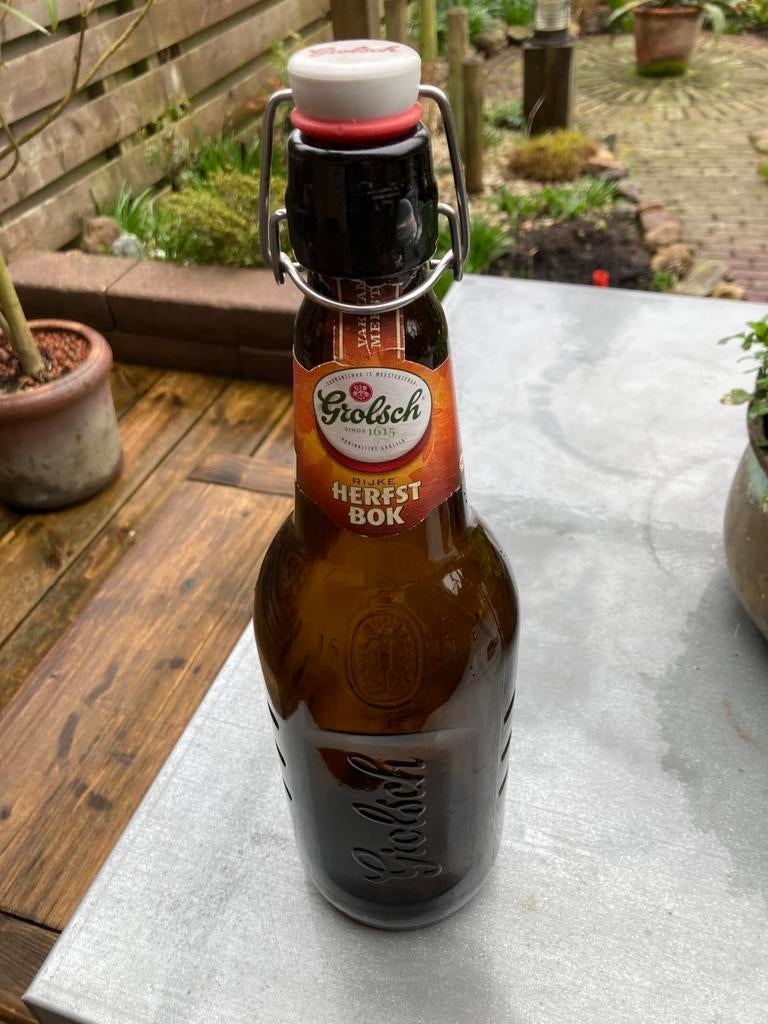 Voor de verzamelaars (1,5 literfles Grolsch Herfsbok), Ophalen of Verzenden, Zo goed als nieuw, Grolsch