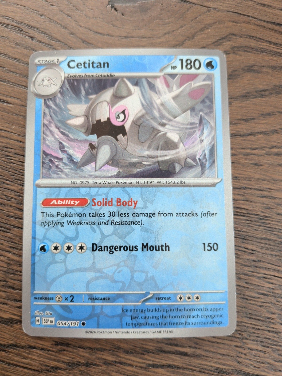 Pokemon Stage 1 Cetitan, Ophalen of Verzenden, Zo goed als nieuw, Losse kaart