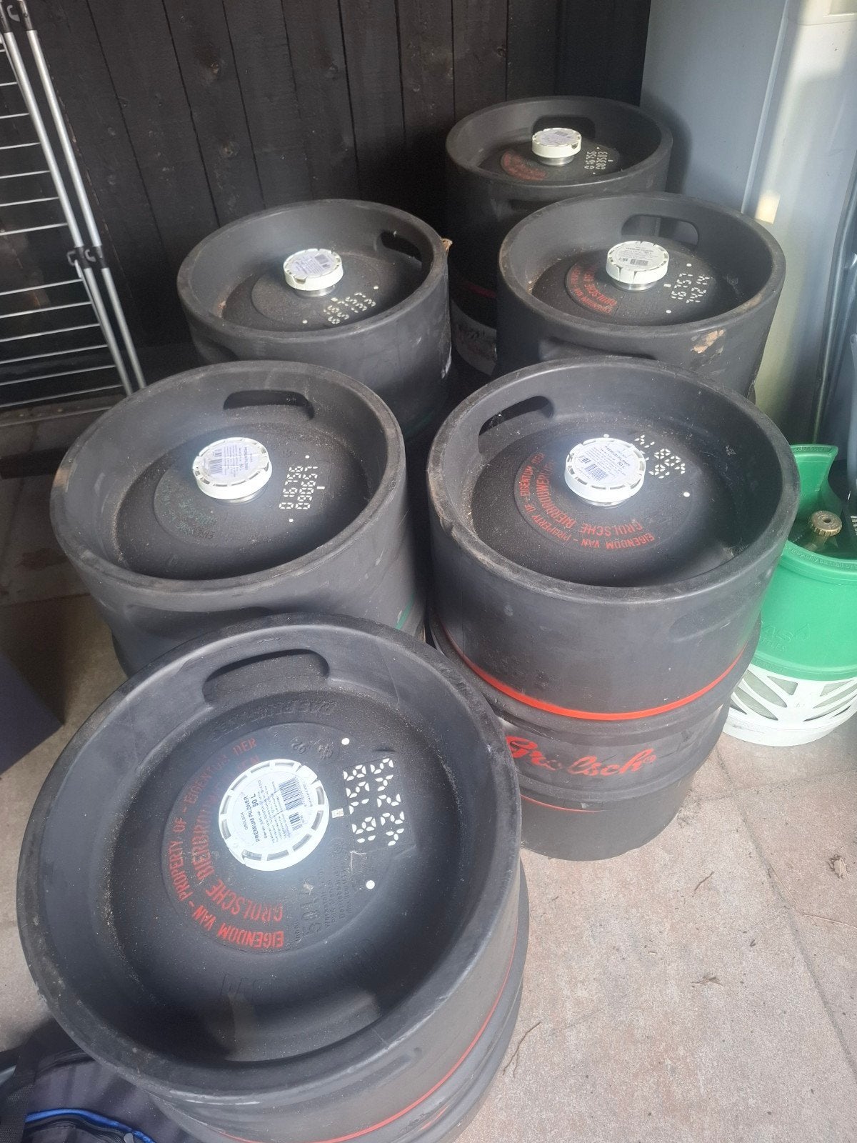 TE KOOP , 6 VOLLE VATEN GROLSCH BIER ( 50 LITER ), Ophalen, Nieuw, Flesje(s), Grolsch