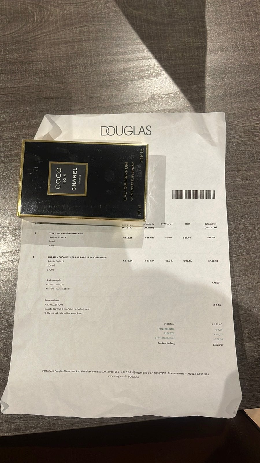 Chanel coco noir eau de parfum, Ophalen of Verzenden, Zo goed als nieuw