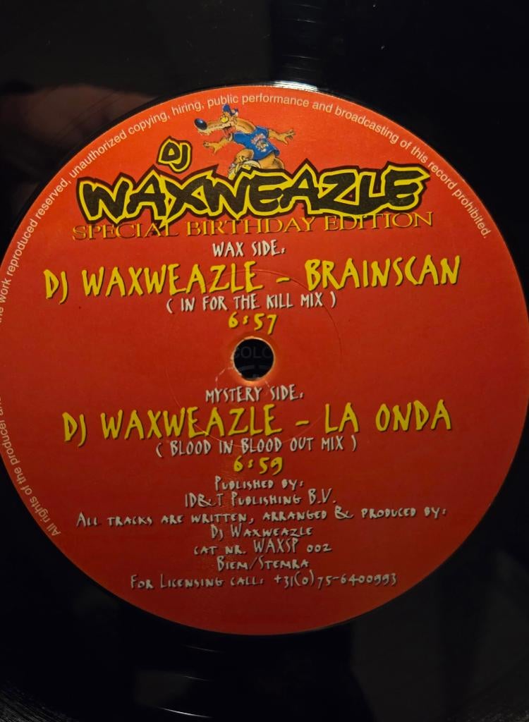 DJ Waxweazle – Special Birthday Edition "12, Ophalen of Verzenden, Gebruikt, 12 inch, Techno of Trance