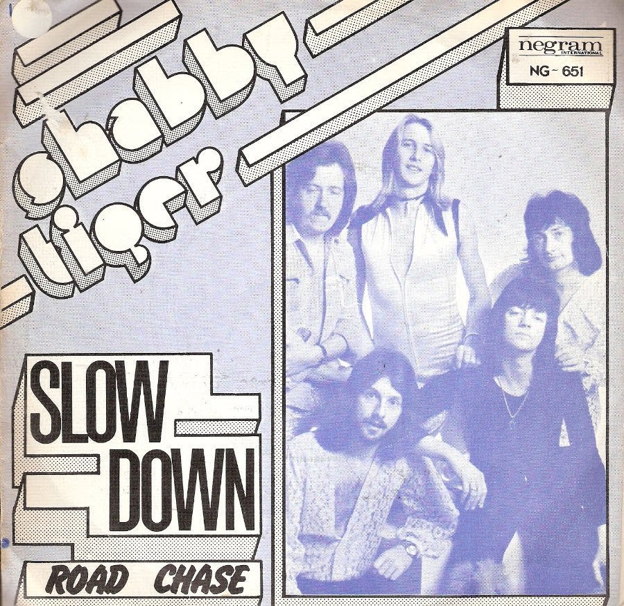 Shabby Tiger - Slow Down -Glamrock 1975, Cd's en Dvd's, Vinyl Singles, Ophalen, Gebruikt, Pop