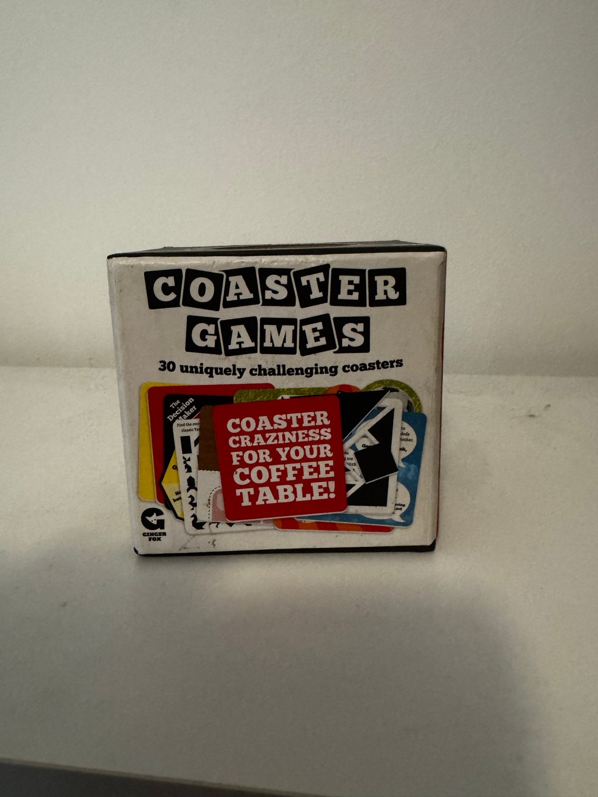 Coaster Games: 30 unieke onderzetteruitdagingen, Een of twee spelers, Ophalen of Verzenden, Zo goed als nieuw