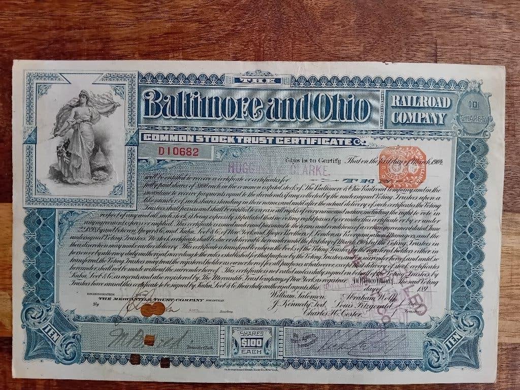 Baltimore & Ohio Railroad Company - 1899, Ophalen of Verzenden, Gebruikt, Trein, Overige typen