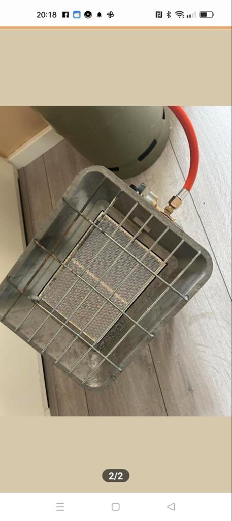 Compacte gaskachel voor gasfles - Ideaal voor buiten, Huis en Inrichting, Kachels, Ophalen, Gebruikt, Gas, Vrijstaand