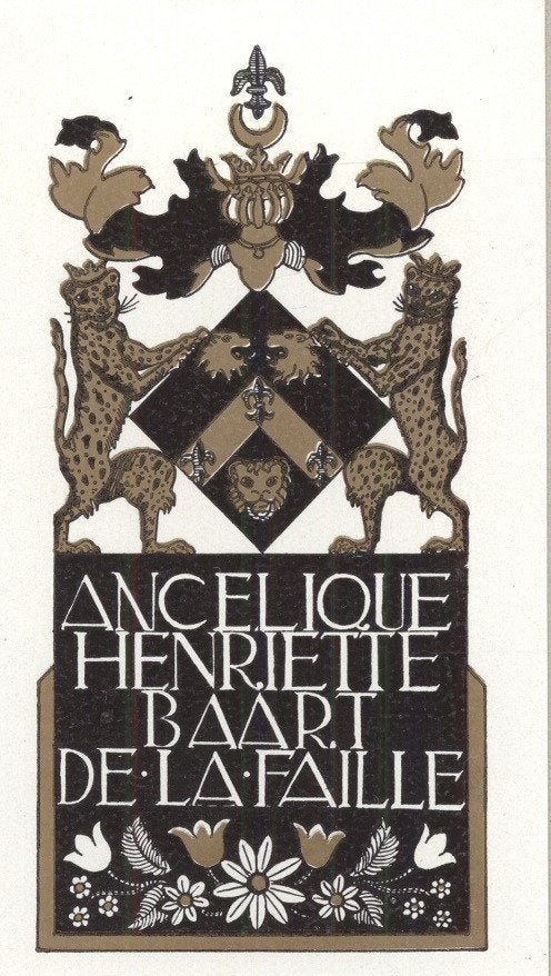 0467 Ex Libris Nederland : Jeanne Bieruma Oosting, 1943, Verzenden, Ex libris