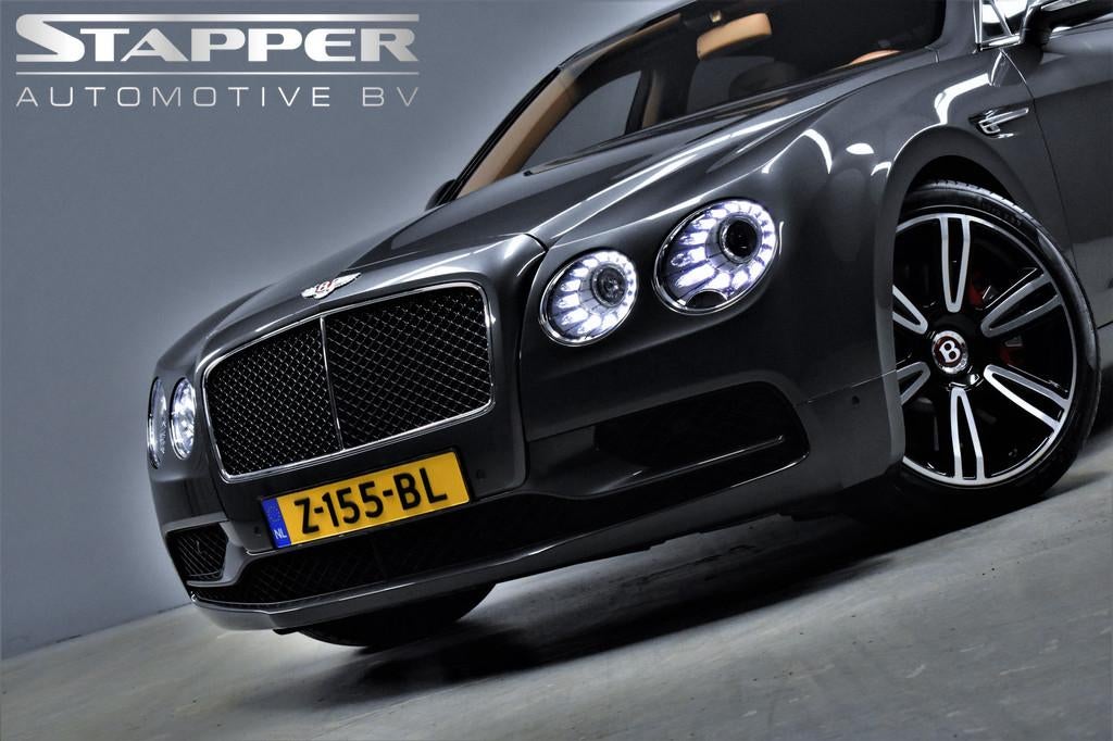 Bentley Flying Spur 4.0 V8 S 528pk Mulliner Dealer-OH Pano/N, Automaat, Gebruikt, 4 stoelen, Leder