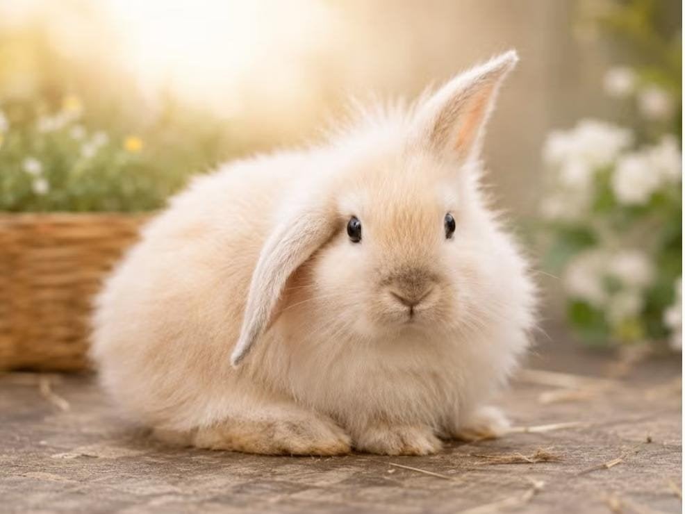 Teddy widder x Leeuwenkop rammetje, Dieren en Toebehoren, Konijnen, Mannelijk, Dwerg, Hangoor, 0 tot 2 jaar