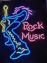Rock Music neon en veel andere USA mancave decoratie neons, Lichtbak of (neon) lamp, Nieuw, Ophalen of Verzenden, Info@americansaleshop.nl