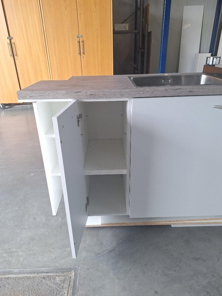 Keuken Compleet met APP 120Keukens op voorraad Nr. 2975, Ophalen, Zo goed als nieuw, Overige typen, Met kookeiland