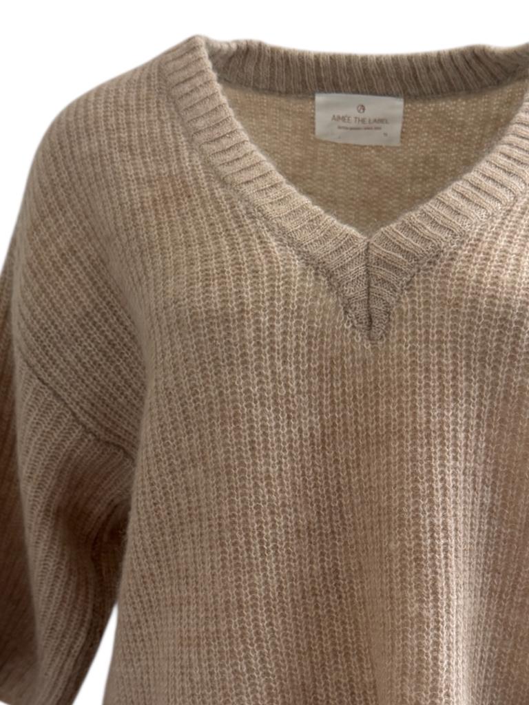 Aimée The Label trui M, Kleding | Dames, Maat 38/40 (M), Bruin, Ophalen of Verzenden, Zo goed als nieuw
