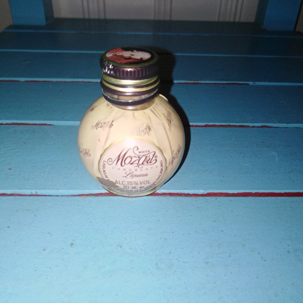 Mozart chocolate liqueur glazen 2 x 2 stuks en mini flesje, Ophalen, Gebruikt, Overige typen