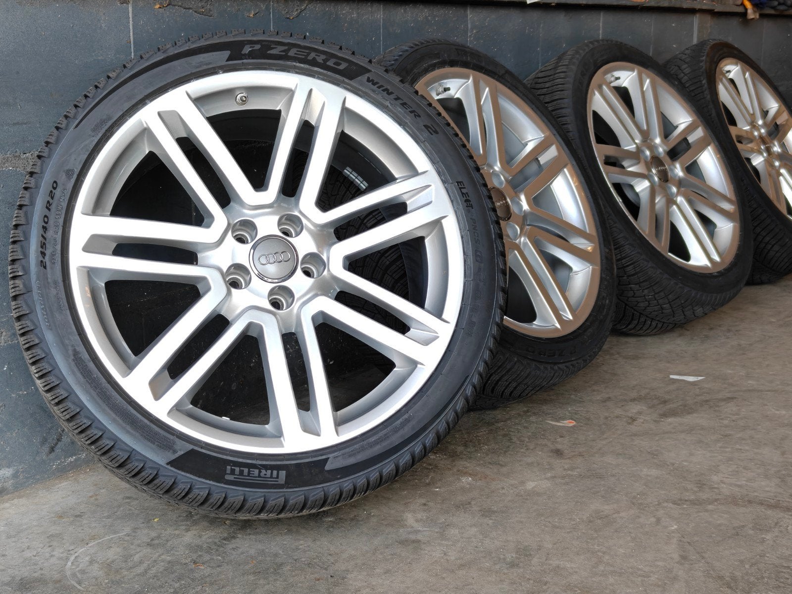 20" Originele Audi RS6 C7 Winterset Pirelli PZero TPMS, Auto-onderdelen, Audi, Banden en Velgen, 3833BP, Personenwagen