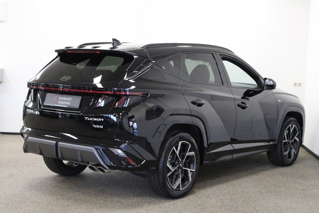 Hyundai Tucson 1.6 T-GDI HEV N Line Sky (bj 2026, automaat), Auto's, Hyundai, Gebruikt, 4 cilinders, Zwart, Bedrijf