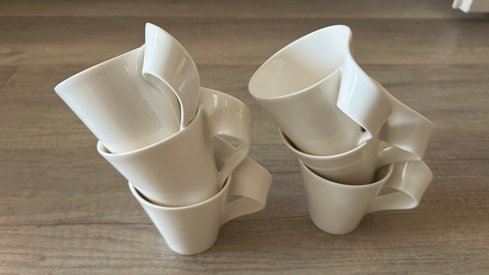 Villeroy & Boch NewWave middenstukken kopjes – 6 stuks, Ophalen, Villeroy & Boch, Zo goed als nieuw, Overige stijlen