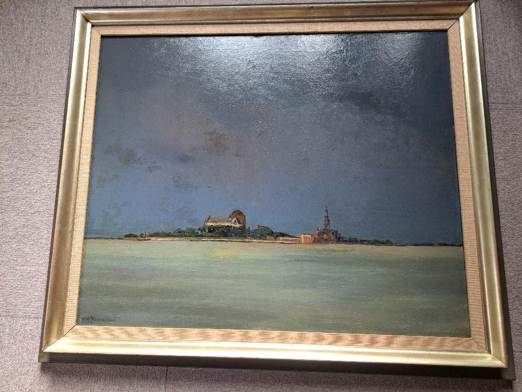 M J A Jungmann (1877-1964) Olieverf Zeeland Veere, Antiek en Kunst, Ophalen