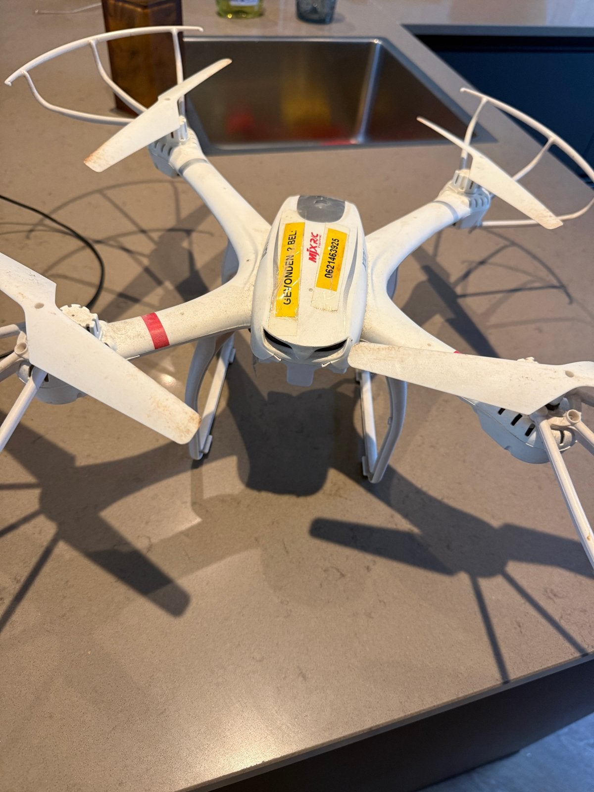 MJX Drone - Wit, Gebruikt, 250 tot 900 gram, Gebruikt, Overige merken, Verlichting