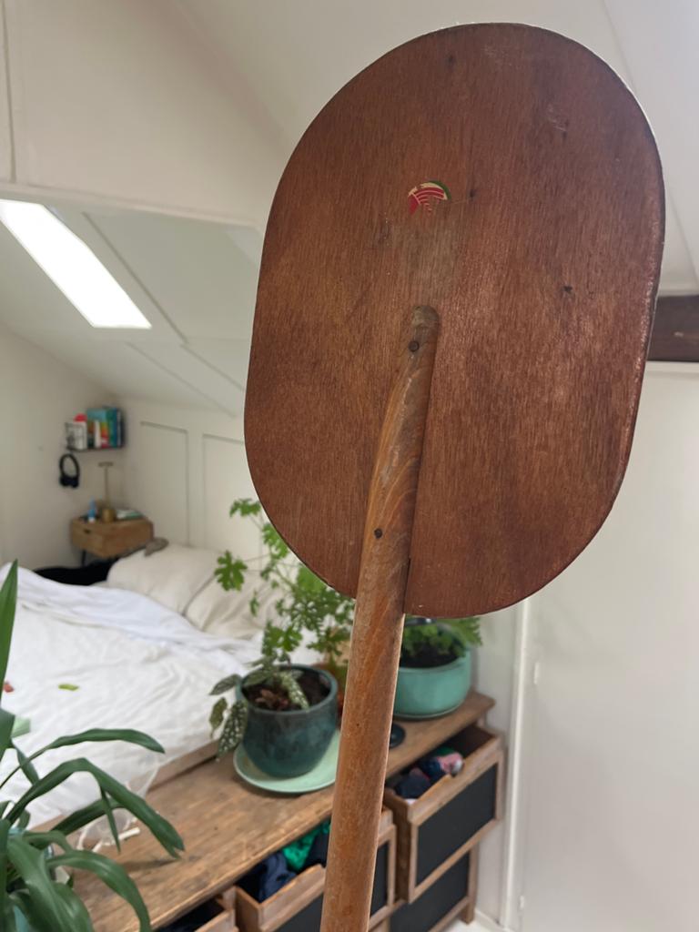 Antiek houten peddel - decoratief item, Ophalen