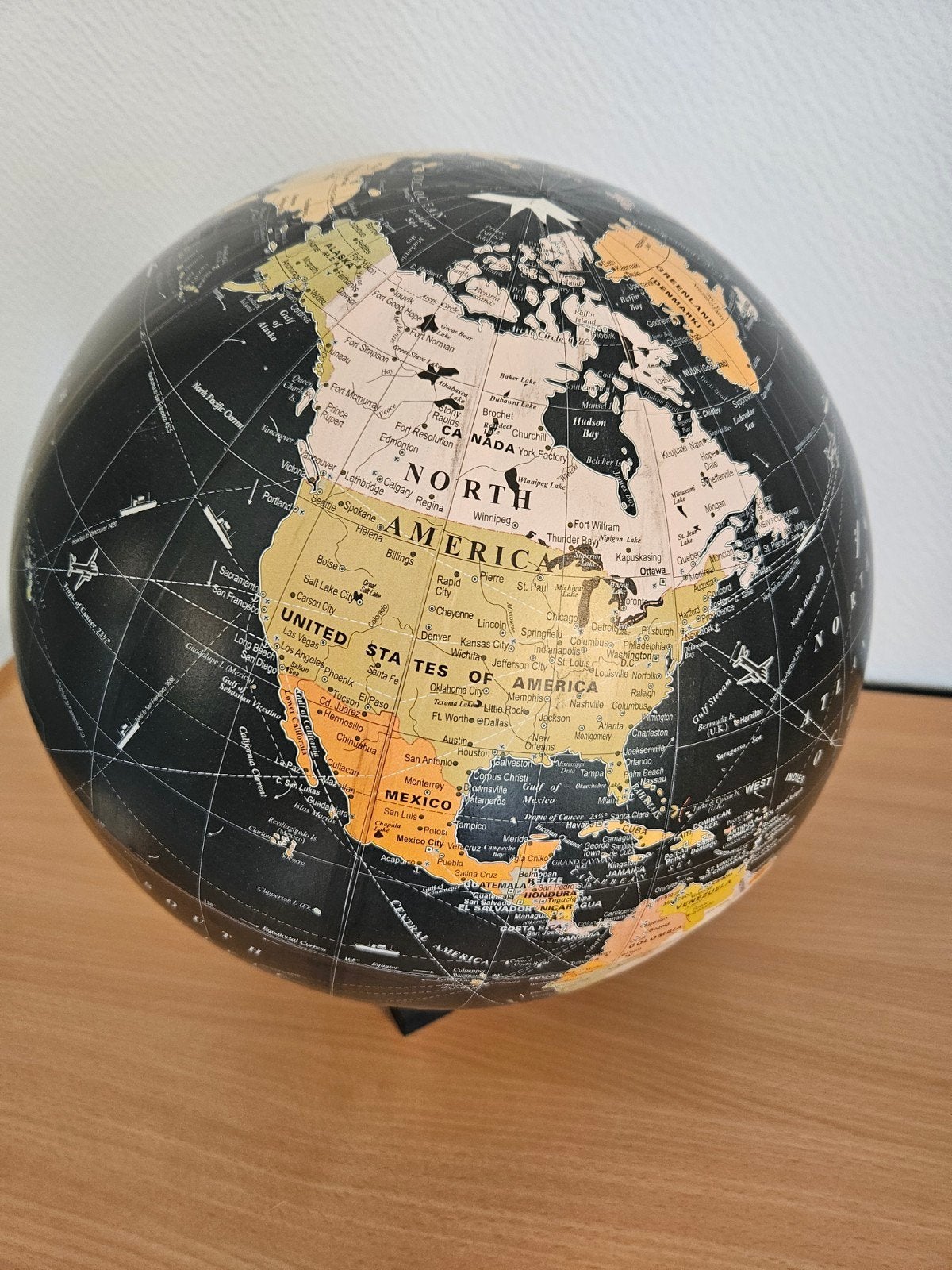 Wereldbol diameter 30 cm ,mooie Globe als Nieuw., Ophalen, Zo goed als nieuw