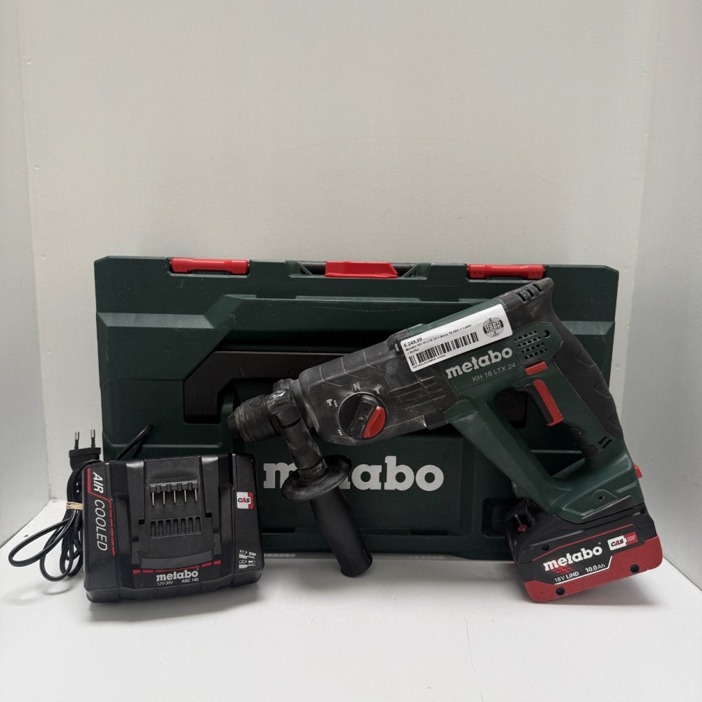 Metabo KH 18 LTX 24 + Accu 10.0Ah + Lader + Koffer, Metabo, Gebruikt, Support@metabo.com, Metabo Corporation, Metabo-Werke GmbH, 
72622 NÃ¼rtingen
Germany