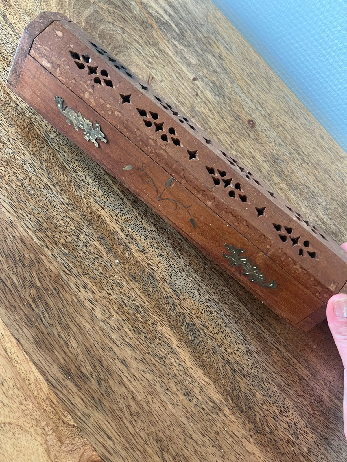 Houten wierookbrander 'Made in India', Hout, Gebruikt, Ophalen of Verzenden, Oosters