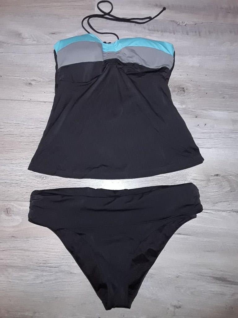 Hunkemoller Bruin/Turquoise Gekleurde Tankini Maat 42, Bruin, Nieuw, Badpak, Ophalen of Verzenden