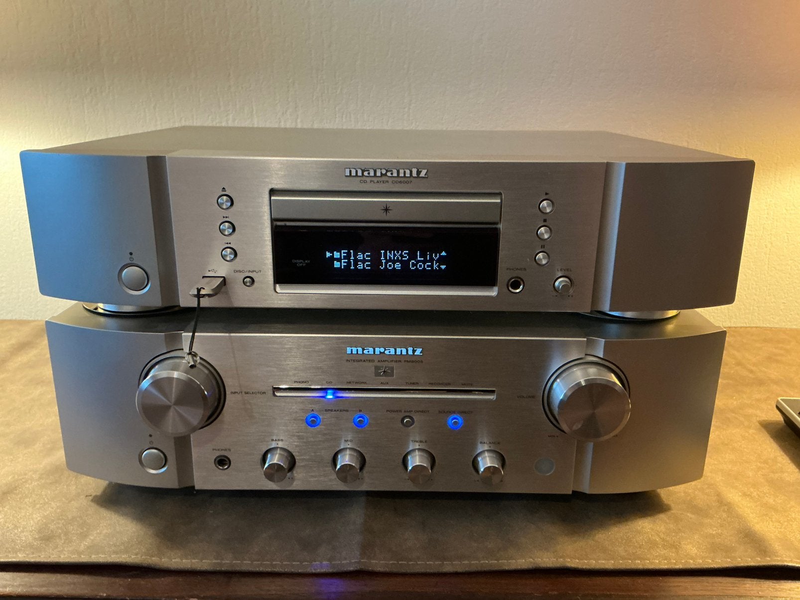 Marantz PM 8005 & Marantz CD 6007 als nieuw, Ophalen, Zo goed als nieuw, Cd-speler, Overige merken