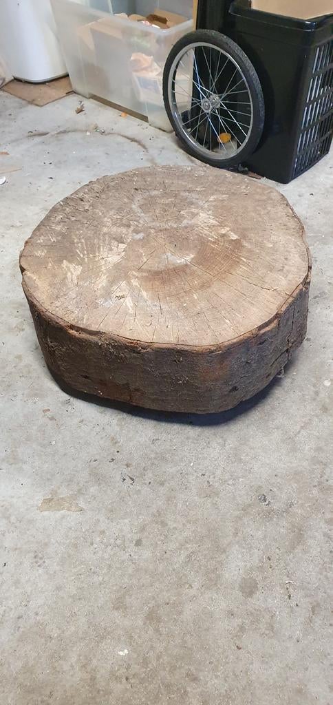 Boomstam tafelblad beuken, Ophalen of Verzenden, Rond, 75 cm of meer, 60 cm of meer