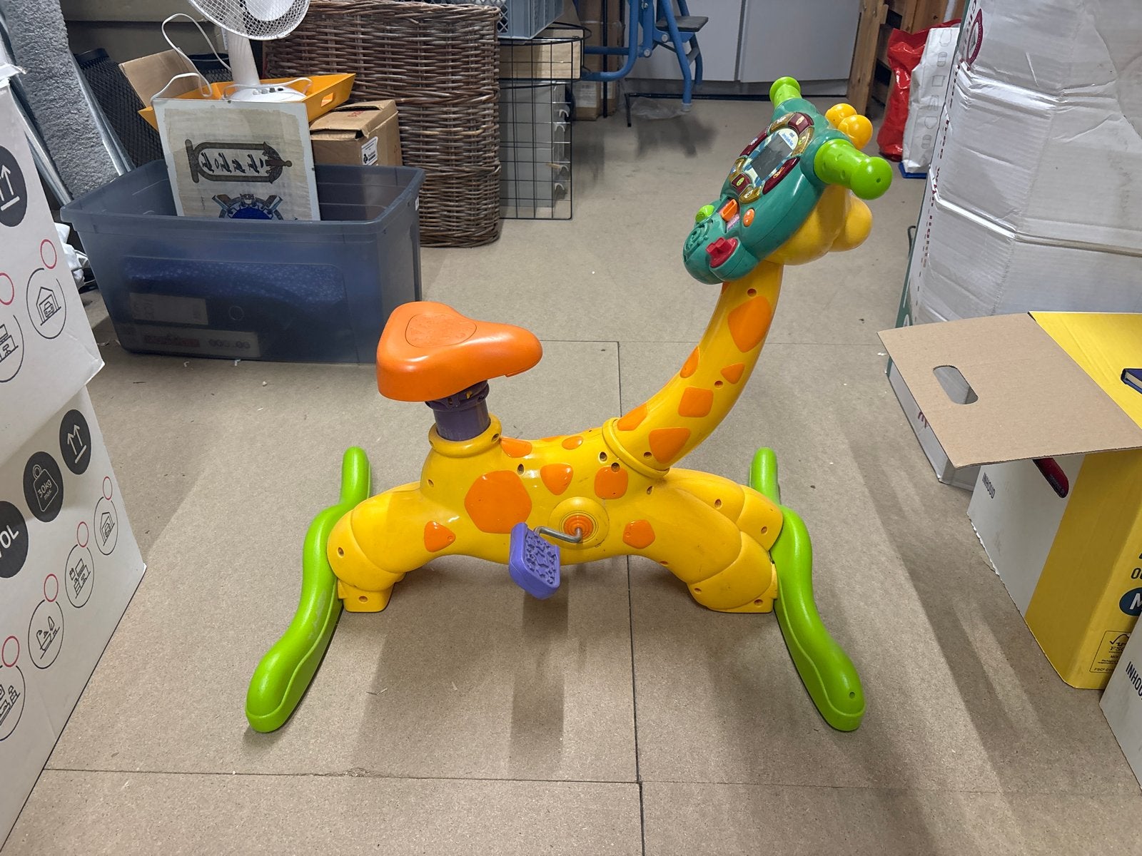 Vtech Loopfiets Giraffe, Ophalen of Verzenden, Gebruikt, Loopfiets