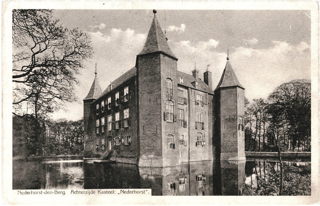 700867 Nederhorst den Berg NH 1915 Kasteel zegel Afgeweekt