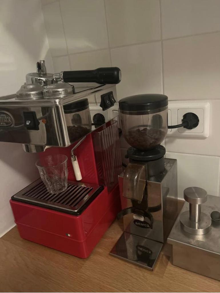 Quick Mill 0820 Espressomachine met Demoka Grinder, Gebruikt, Espresso apparaat, Koffiebonen, 2 tot 4 kopjes
