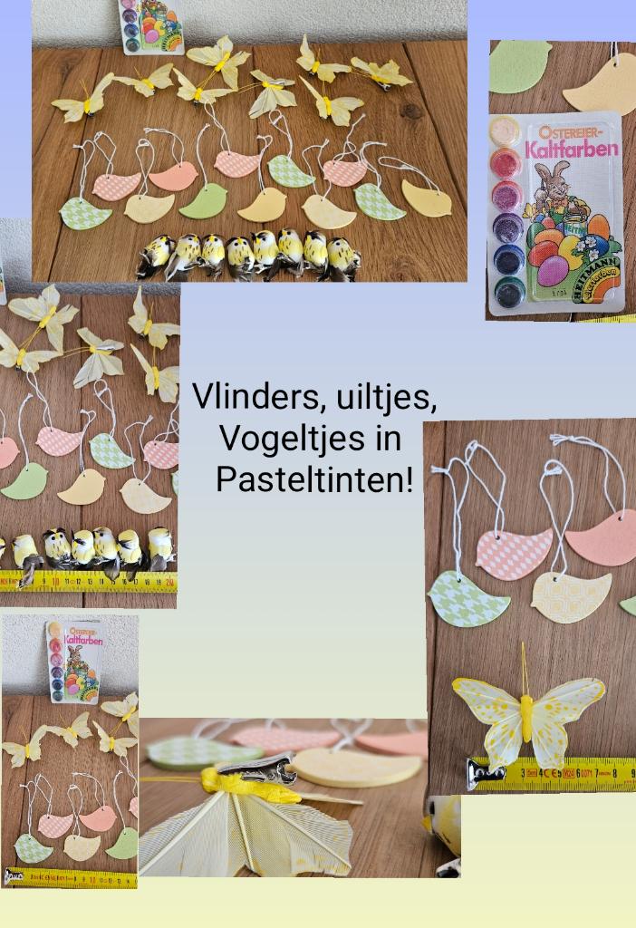 Lente feestversiering takken & huis, Pasen, nieuwstaat gaaf!, Ophalen of Verzenden, Zo goed als nieuw, Versiering, Pasen