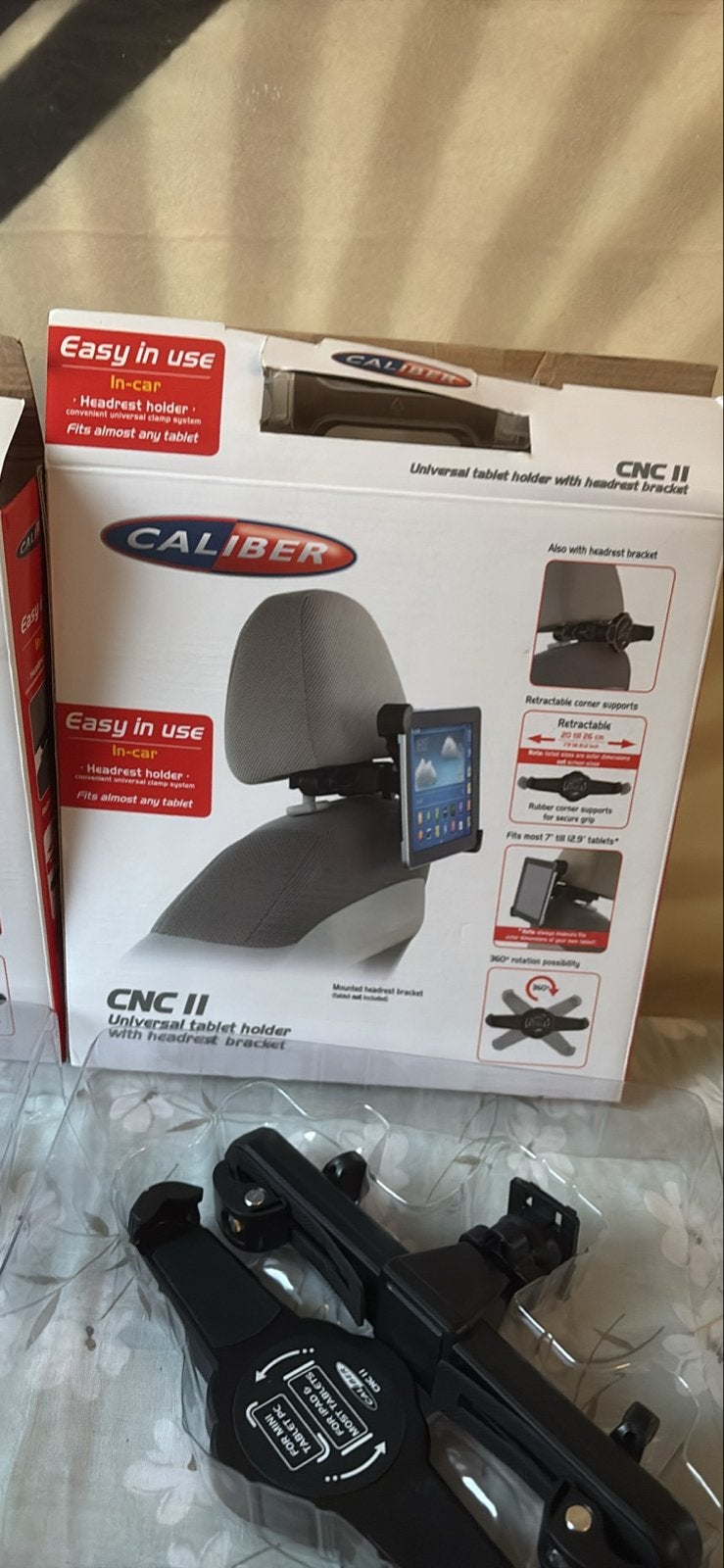 Caliber CNC II Universele Tablet Houder Hoofdsteun Auto, Ophalen, Zo goed als nieuw, 10 inch, Overige typen