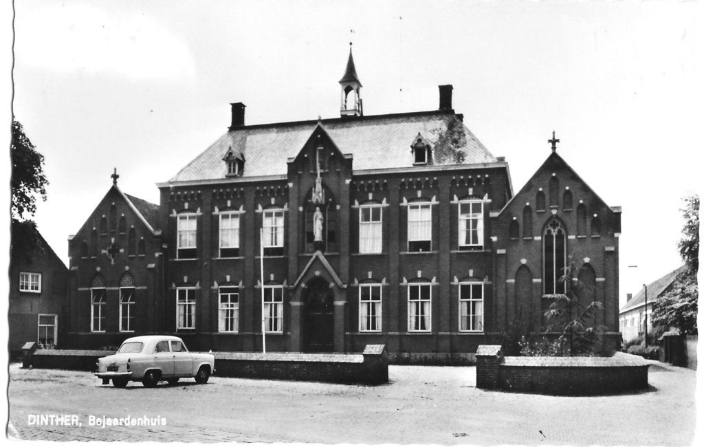 Dinther, Bejaardenhuis - auto Ford, Verzenden, 1940 tot 1960, Ongelopen, Noord-Brabant