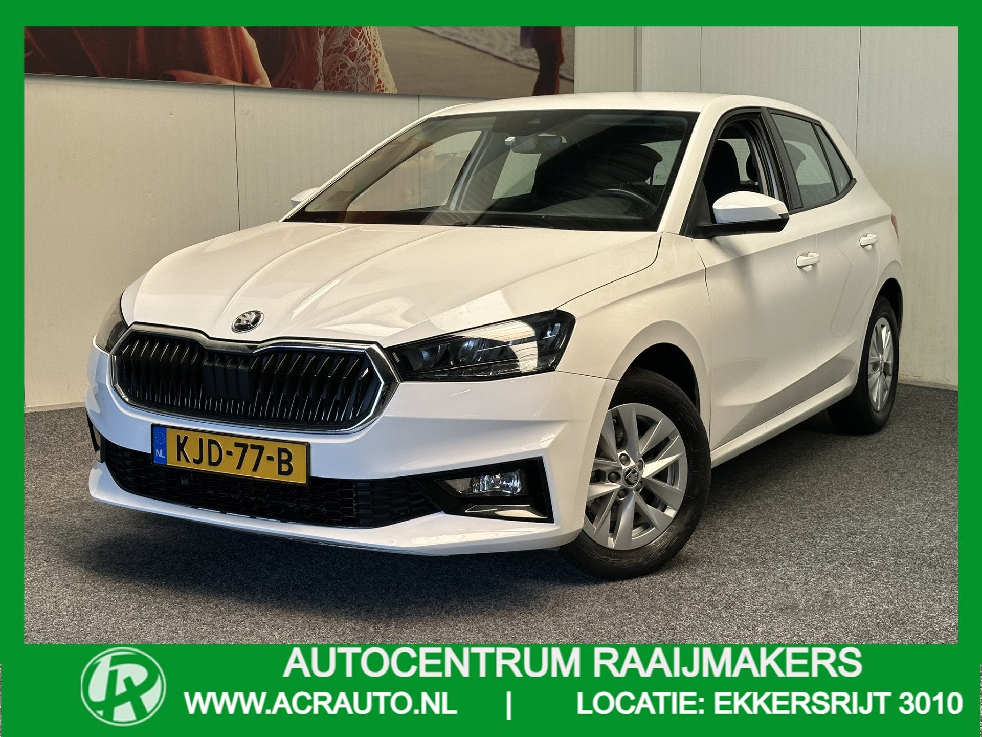 Skoda Fabia 1.0 TSI AMBITION CRUISE CONTROL AIRCO APPLE CARP, Auto's, Stof, Gebruikt, Wit, Origineel Nederlands
