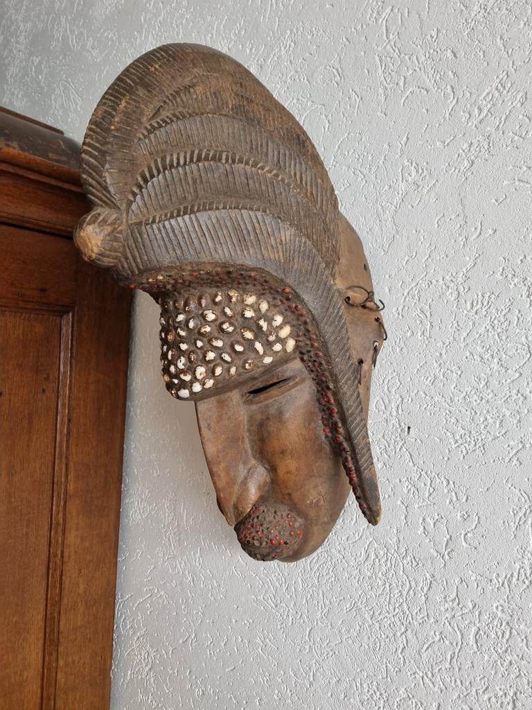 Houten masker Dan of Punu ? CONGO, Ophalen of Verzenden