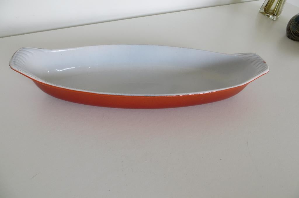 vintage gietijzeren ovenschaal, made in Holland 36, DRU., Ophalen of Verzenden