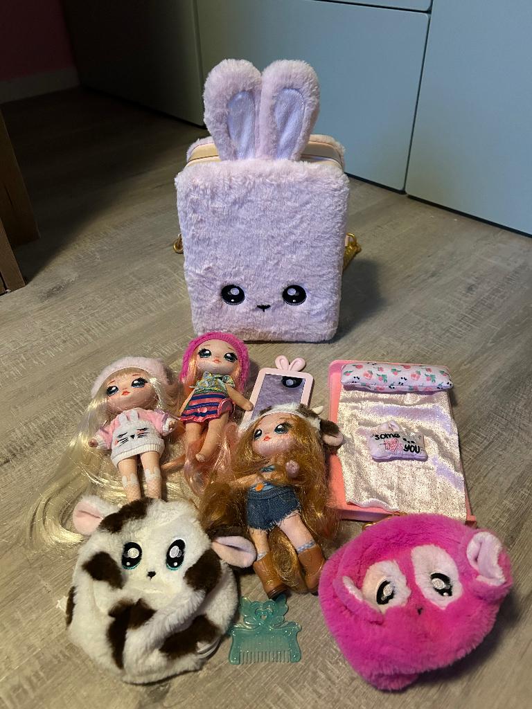 Nanana suprisekoffer en losse poppen, Ophalen, Zo goed als nieuw, Babypop