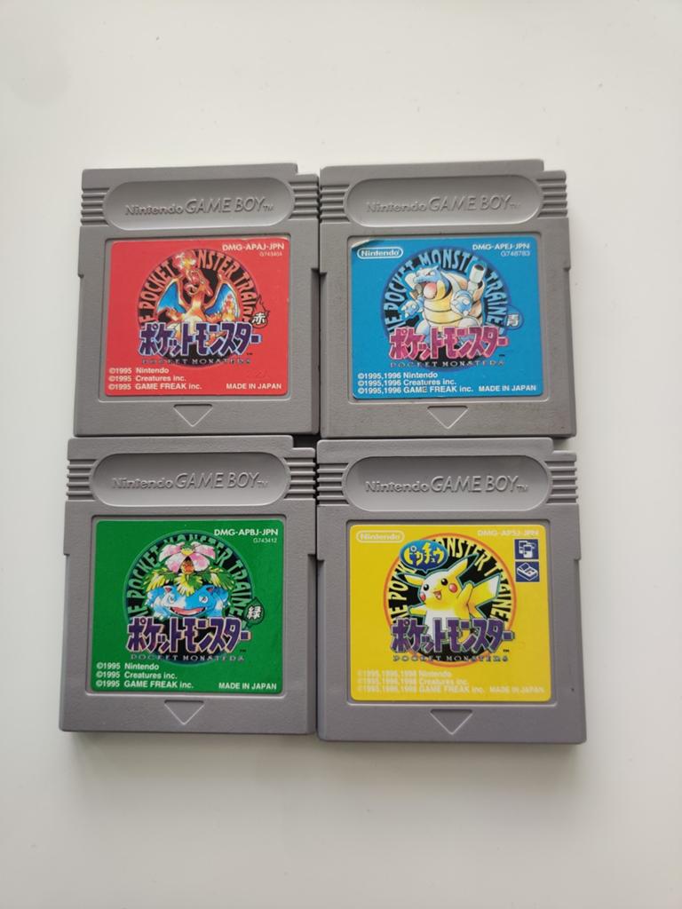 Pokemon Red Blue Green Yellow Japans, Avontuur en Actie, 1 speler, Ophalen of Verzenden, Zo goed als nieuw