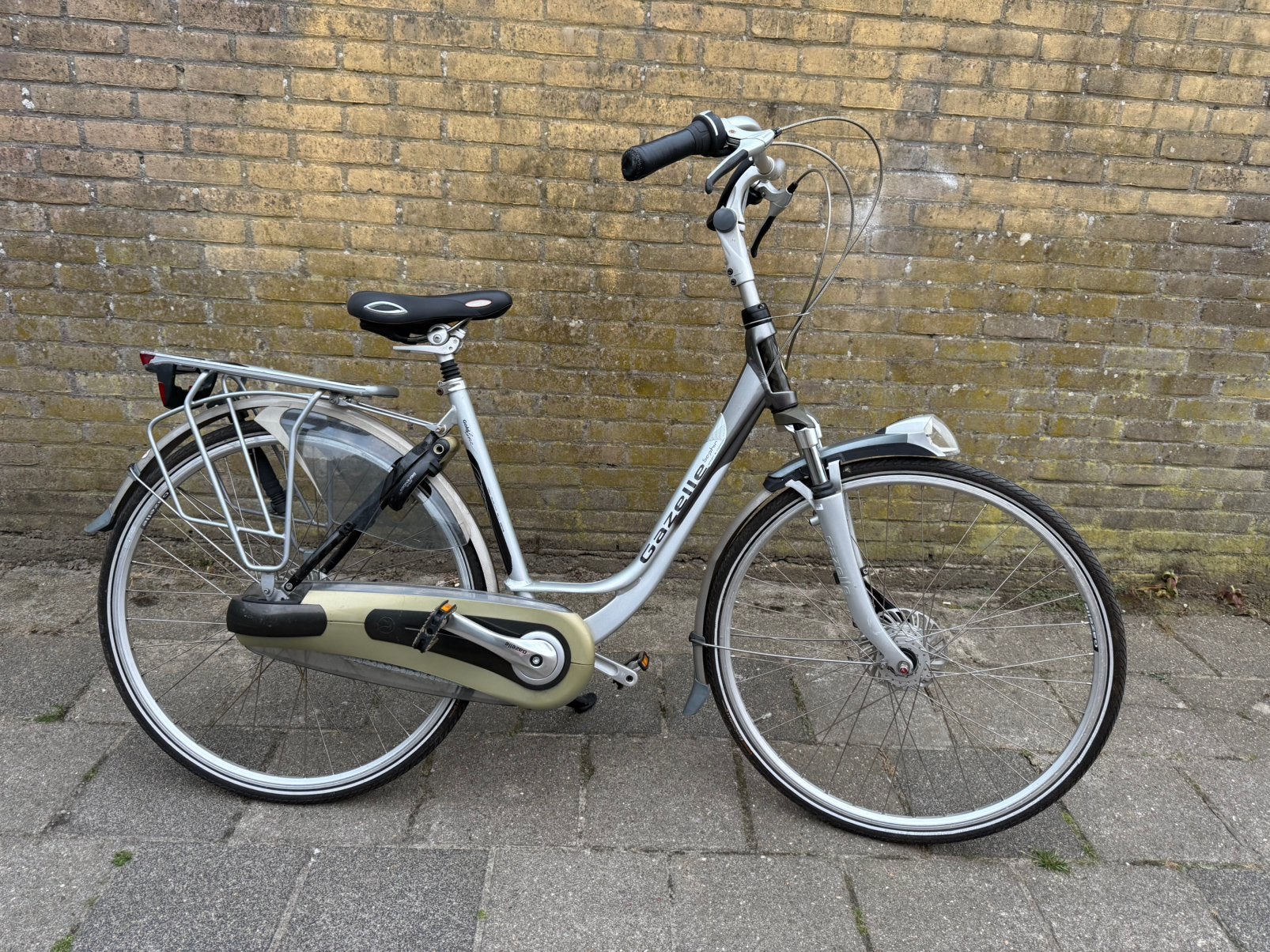 Keurige gazelle saphir goldline dames-schoolfiets 28” 49cm8v, Ophalen, 47 tot 50 cm, Zo goed als nieuw, Gazelle