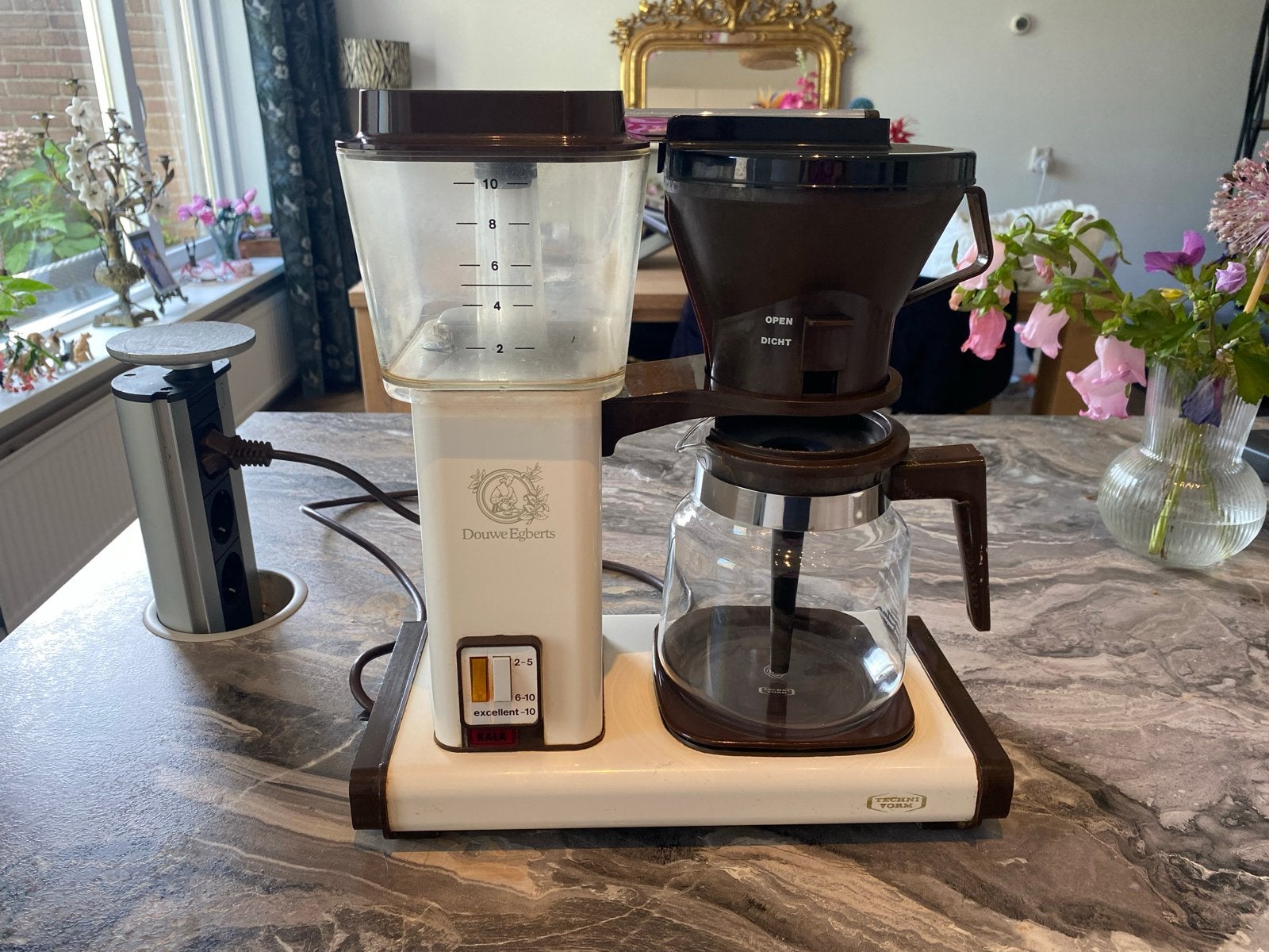Douwe Egberts Koffiezetapparaat - Vintage Model, Ophalen, Gebruikt, Koffiemachine, Gemalen koffie