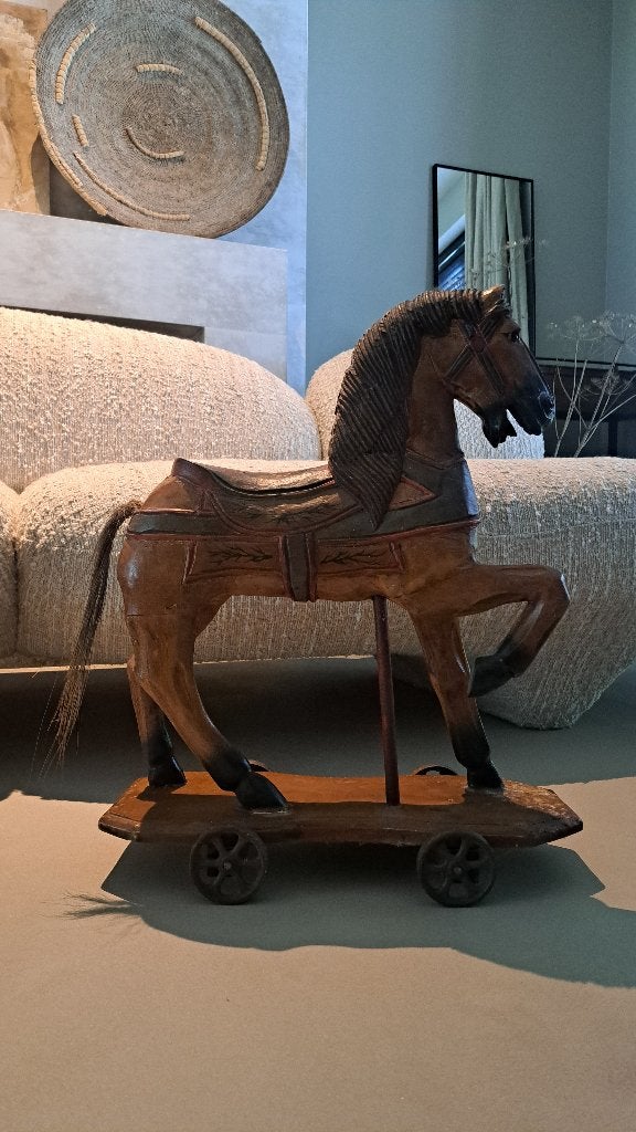 Antiek houten paard, Antiek en Kunst, Antiek | Speelgoed, Ophalen