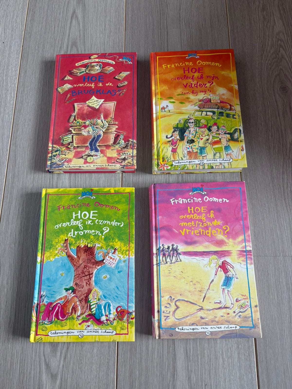4x hoe overleef ik boeken (de brugklas, mijn vader,), Ophalen of Verzenden, Gelezen