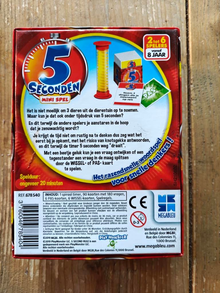 5 seconden minispel., Ophalen of Verzenden, Megableu., Megableu., Megableu.
