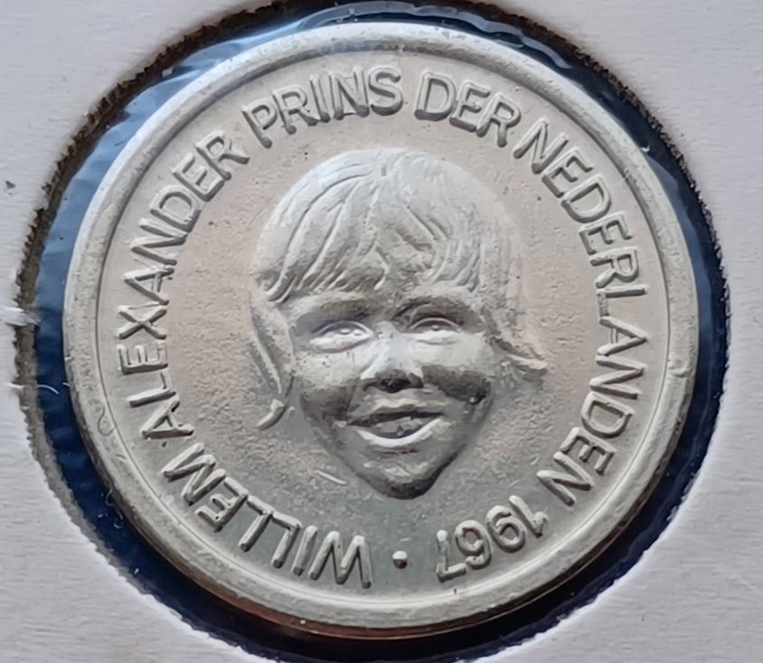 Herdenkingsstuver 5 cents Prins Willem-Alexiander - 1967, Verzenden, Overige materialen, Nederland