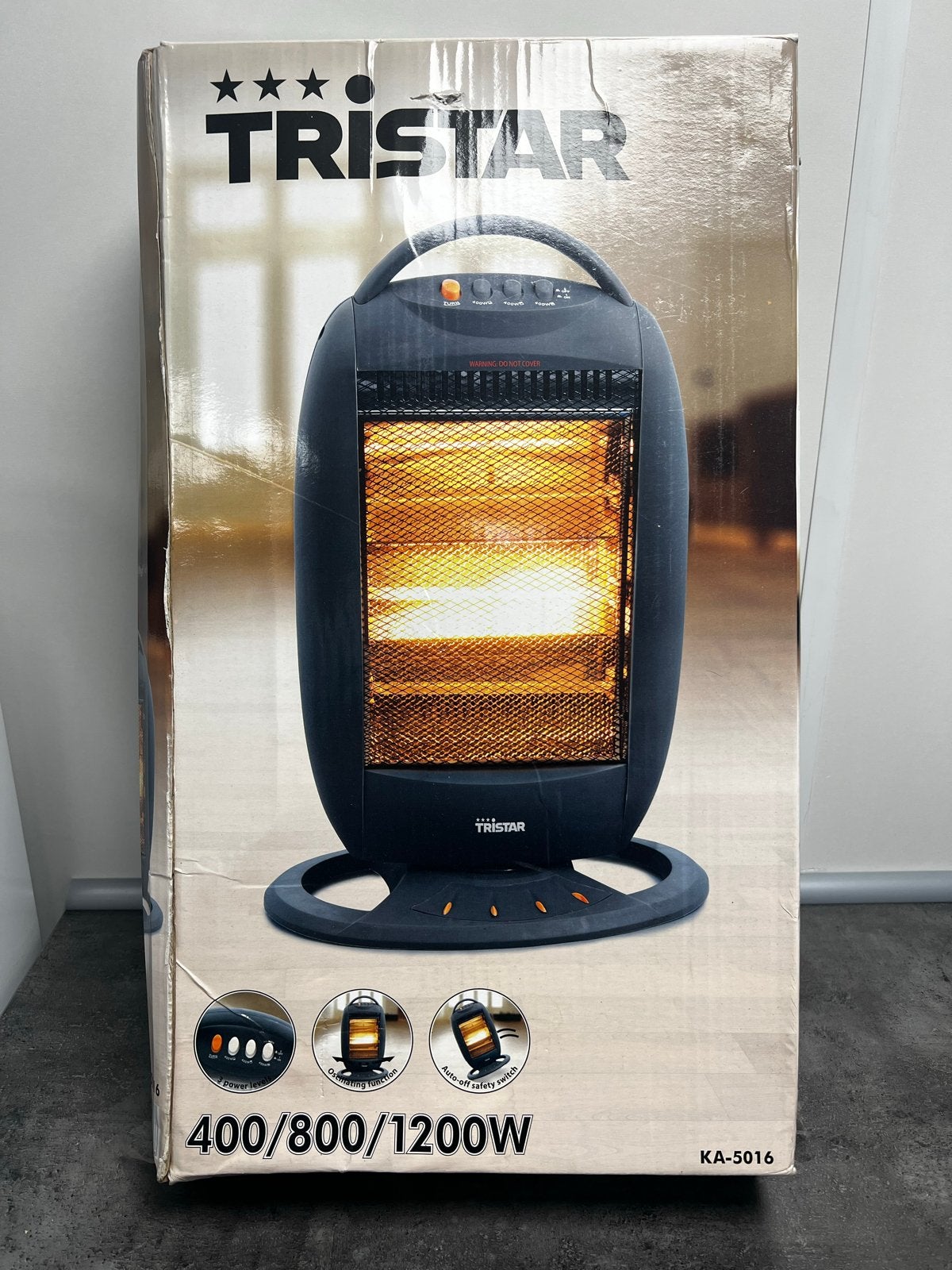 Tristar Halogeen Campingkachel 400/800/1200W - KA-5016, Caravans en Kamperen, Ophalen of Verzenden, Gebruikt