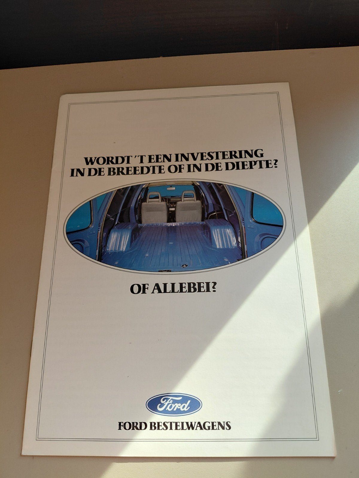 Ford Bestelwagens Brochure - Escort Van, Ophalen of Verzenden, Gelezen, Ford, Ford Motor Company